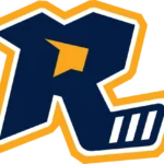 Logo der Stuttgart Rebels mit stilisiertem Eishockeyspieler und gekreuzten Schlägern